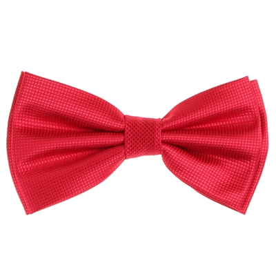Apple-Red Pin Dot Pre-Tied Bow Tie Set with Matching Pocket Square PDPTBT-20