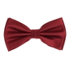 Pin Dot Solid Burgundy Pre-Tied Silk Bow Tie Set With Matching Pocket Square PDPTBT-23