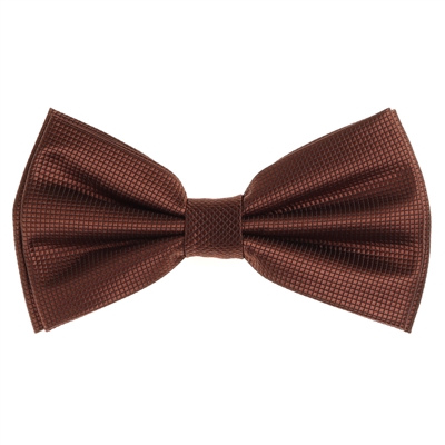 Brown Pin Dot Pre-Tied Bow Tie Set with Matching Pocket Square PDPTBT-25