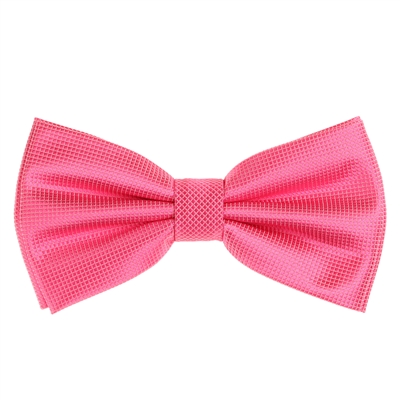 Hot Pink Pin Dot Pre-Tied Bow Tie Set with Matching Pocket Square PDPTBT-28