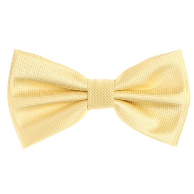 Golden Yellow Pin Dot Pre-Tied Bow Tie with Matching Pocket Square PDPTBT-38