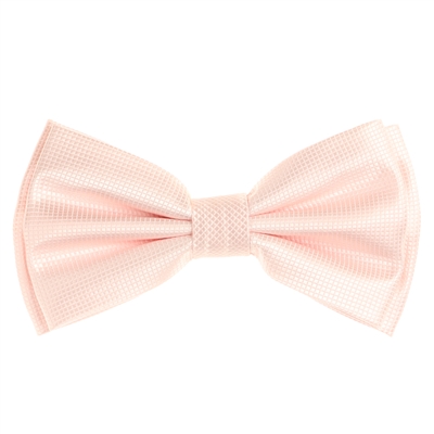 Blush Pink Pin Dot Pre-Tied Bow Tie Set with Matching Pocket Square PDPTBT-39