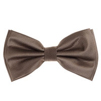 Terra Brown Pin Dot Pre-Tied Bow Tie Set with Matching Pocket Square PDPTBT-42