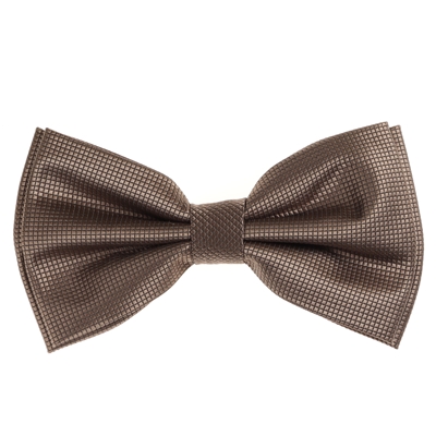 Terra Brown Pin Dot Pre-Tied Bow Tie Set with Matching Pocket Square PDPTBT-42