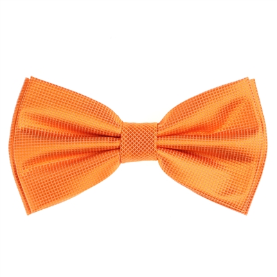 Orange Pin Dot Pre-Tied Bow Tie Set with Matching Pocket Square PDPTBT-48