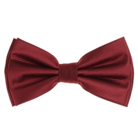 Maroon Pin Dot Pre-Tied Bow Tie Set with Matching Pocket Square PDPTBT-49