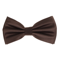 Dark Brown Pin Dot Pre-Tied Bow Tie Set with Matching Pocket Square PDPTBT-50
