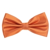 Warm Orange Pin Dot Pre-Tied Bow Tie Set with Matching Pocket Square PDPTBT-54