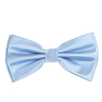Baby Blue Pin Dot Pre-Tied Bow Tie Set with Matching Pocket Square PDPTBT-55