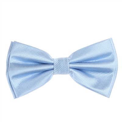 Baby Blue Pin Dot Pre-Tied Bow Tie Set with Matching Pocket Square PDPTBT-55