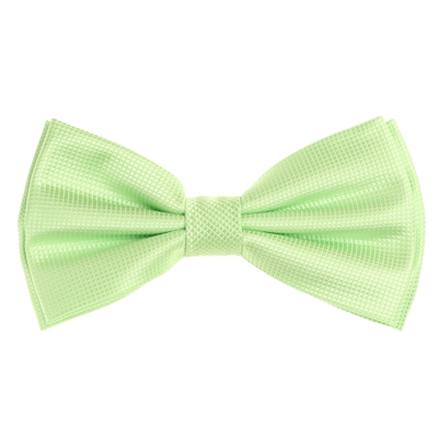 Bright Green Pin Dot Pre-Tied Bow Tie Set with Matching Pocket Square PDPTBT-62