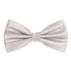 Chrome Silver Pin Dot Pre-Tied Bow Tie Set with Matching Pocket Square PDPTBT-63