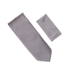 Horizontal Stripe Lavender & Plum Tie With Matching Pocket Square SHSTWH-83