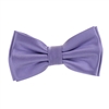 Lavender Satin Finish Silk Pre-Tied Bow Tie with Matching Pocket Square SPTBT-215