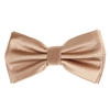 Gold Metallic  Satin  Finish Silk Pre-Tied Bow Tie with Matching Pocket Square SPTBT-232