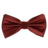 Cinnamon  Satin Finish Silk Pre-Tied Bow Tie with Matching Pocket Square SPTBT-235