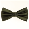 Martini Olive Satin Finish Silk Pre-Tied Bow Tie with Matching Pocket Square SPTBT-246