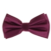 Sangria  Satin Finish Silk Pre-Tied Bow Tie with Matching Pocket Square SPTBT-249