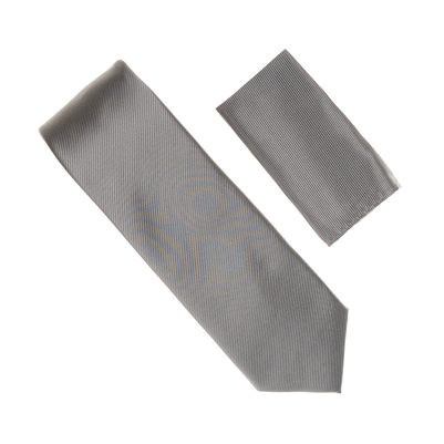 Grey With Matching Pocket Square SWTH-138B