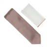 Champagne Bubbly Color Tie With A White Pocket Square With Champagne Bubbly Colored Trim SWTH-156A