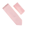 Pink Silk Micro-Grid Silk Neck Tie Set SWTH-16