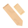 Peach Light Solid Micro-Grid Silk Neck Tie Set SWTH-24