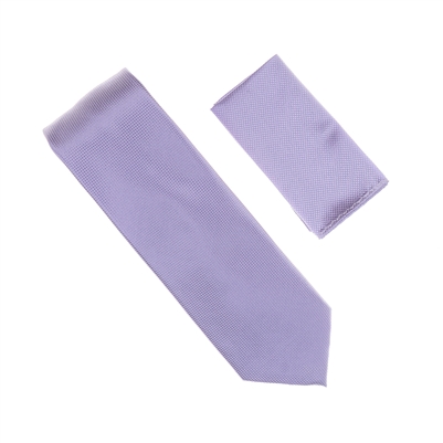 Medium Purple Pin Dot Silk Neck Tie Set SWTHPD-45