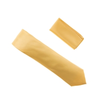 Pastel Yellow Pin Dot Silk Tie With Matching Pocket Square SWTHPD-47