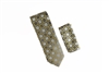 Metallic Sage, Light Sage and Bright Yellow Square Designed Tie with Matching Pocket SquareWTH-840