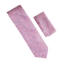 Baby Pink, Blue & Fuchsia Designed Necktie with Matching Pocket Square WTH-A202