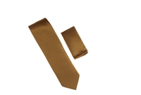 Metallic Gold, Silver, Navy, and Gold Designed Necktie with Matching Pocket Square WTH-A390