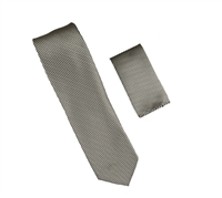 Olive with a Black Dot Designed Necktie With Matching Pocket Square WTHXL-912