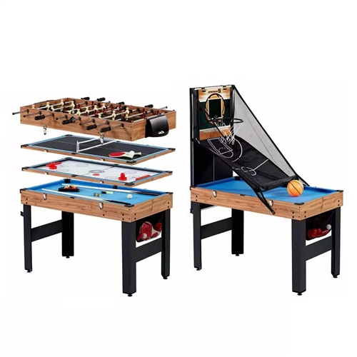 5-in-1 Game Table - Foosball Pool Basketball Ping Pong and Slide Hockey