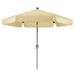 Antique Beige 7.5 Foot Off-White Patio Umbrella with Push Button Tilt and Metal Pole