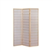 3-Panel Wooden Room Divider Japanese Shoji Screen in Natural