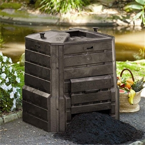 Home Garden Composter - 86 Gallon Compost Bin with Locking Self-Watering Lid