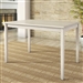 Farmhouse 32 x 48 inch Dining Table in Antique White Wood Finish