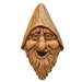 Outdoor Cast Resin Tree Face Birdhouse in Wood Finish