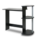 Contemporary Computer Desk in Black and Grey Finish