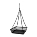 Heavy Duty Black Iron Mesh Bird Feeder Seed Tray with Easy to Hang Chain