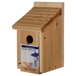 Cedar Wood Birdhouse - Ideal for Eastern Western and Mountain Bluebirds