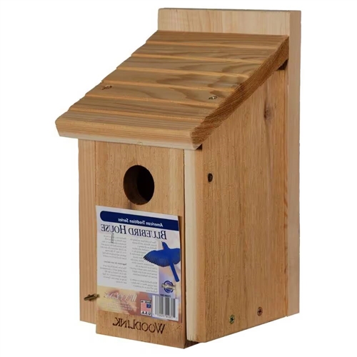 Cedar Wood Birdhouse - Ideal for Eastern Western and Mountain Bluebirds