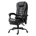 Black 7 Mode Vibrating High Back Executive Massage Adjustable Office Chair