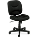 Black Task Chair Office Chair with Padded Seat