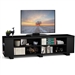 Modern Entertainment Center in Black Wood Finish - Holds up to 60-inch TV