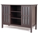 Brown Wood 43-inch TV Stand Storage Cabinet Console Table