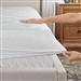 California King size Washable Quilted Mattress Pad with Elastic Fitted Skirt