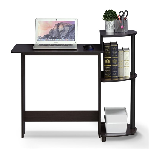 Contemporary Computer Desk in Black Finish