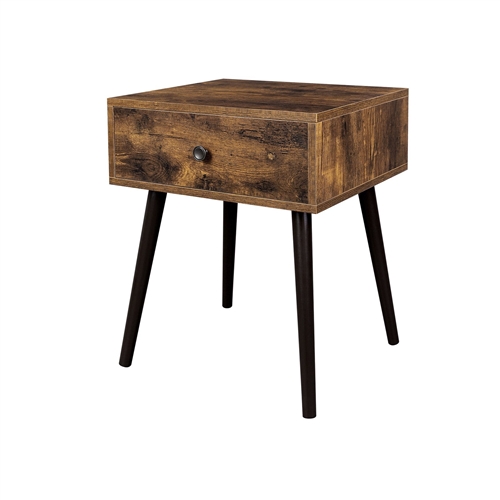 Modern Rustic FarmHome End Table 1 Drawer Nightstand