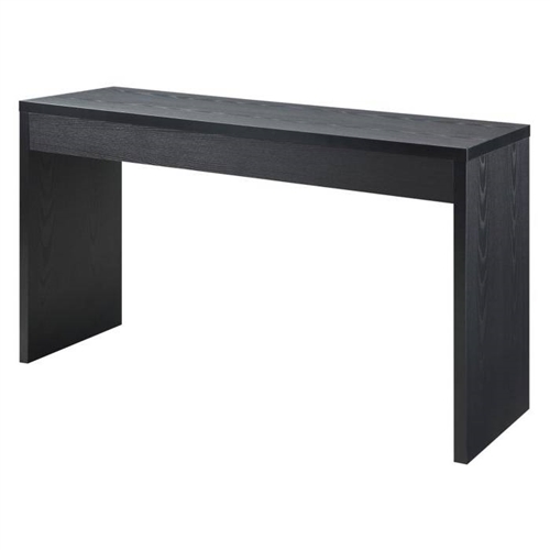 Contemporary Black Wood Grain Sofa Table Living Room Console Table